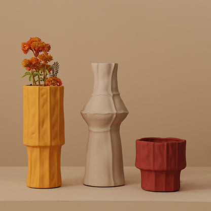 Keramikvasen-Quartett ‘Colorful Harmony’ – Formvollendete Farbklänge