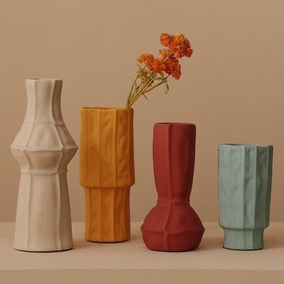 Keramikvasen-Quartett ‘Colorful Harmony’ – Formvollendete Farbklänge